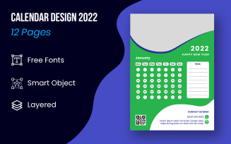 2022 Set Of 12 Months Design Set