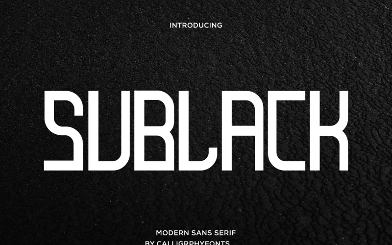 Sublack Display Sans Serif Font