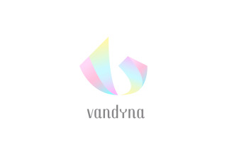 V Candy Colorful Logo Template