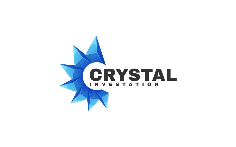 Crystal Gradient Colorful Logo Logo Template