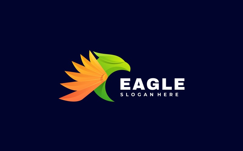 Eagle Gradient Colorful Logo Style Logo Template