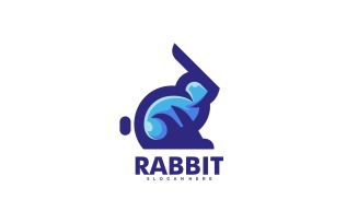 Rabbit Mascot Cartoon Logo Template
