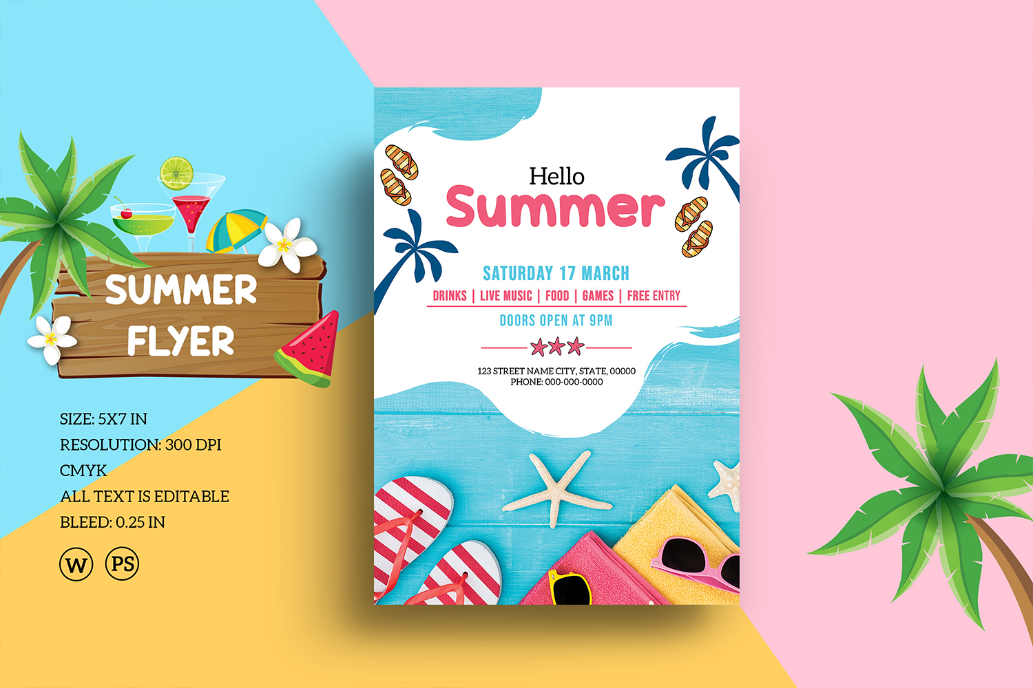 Kit Graphique #186408 Summer Party Divers Modles Web - Logo template Preview