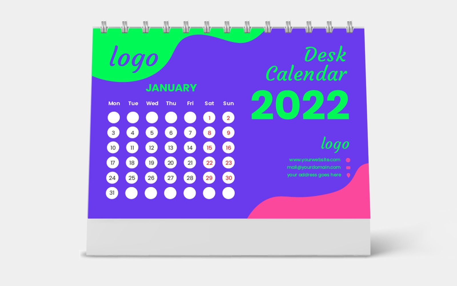 Kit Graphique #186522 Calendar 2022 Divers Modles Web - Logo template Preview