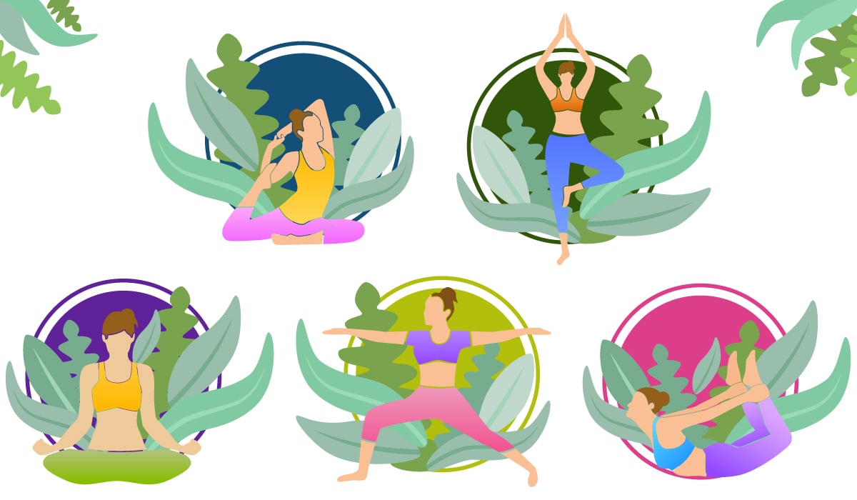 Kit Graphique #186527 Yoga Yogagirls Divers Modles Web - Logo template Preview