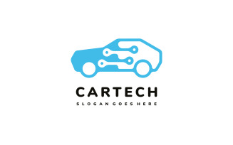 Car Technology Logo Template