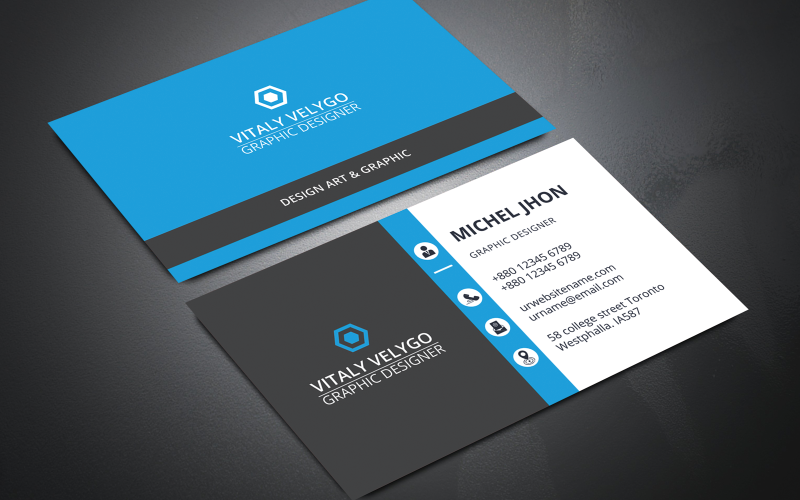 Corporate Business Card Vitaly Velygo Corporate Identity