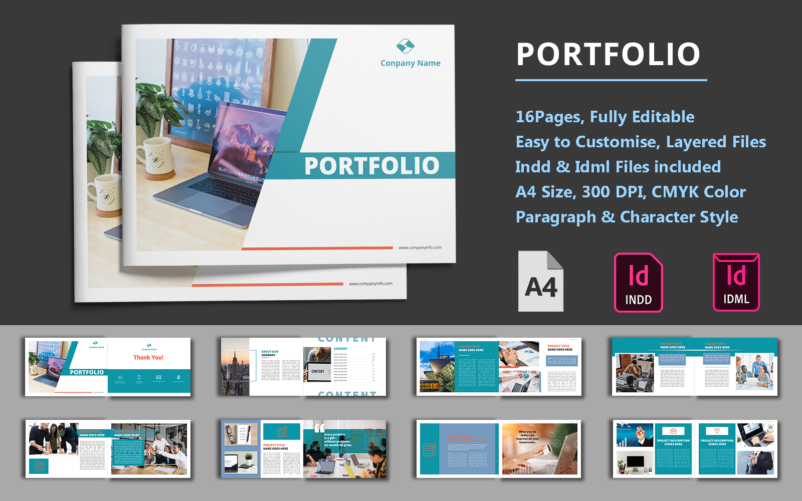 Kit Graphique #186613 16 Pages Divers Modles Web - Logo template Preview