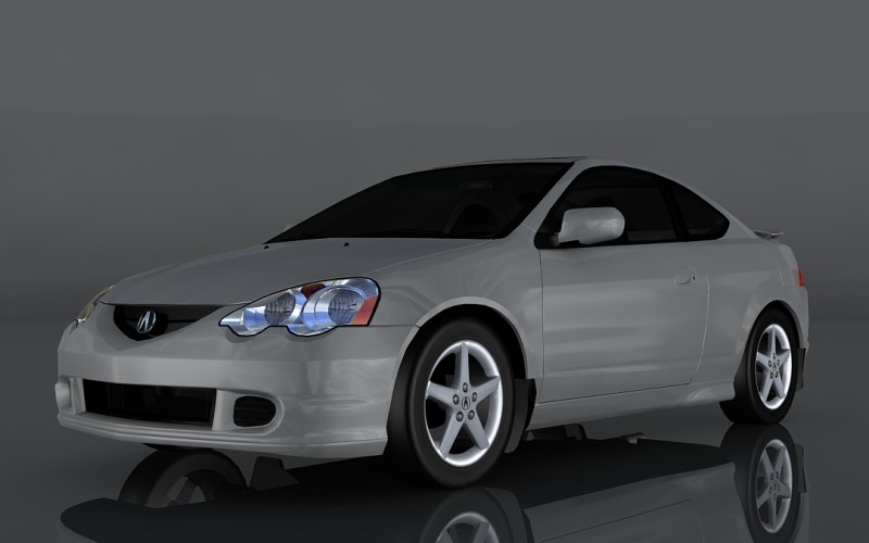 2001 Acura RSX Type-S 3d model Model