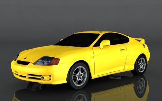 2003 Hyundai Tuscani 3d model