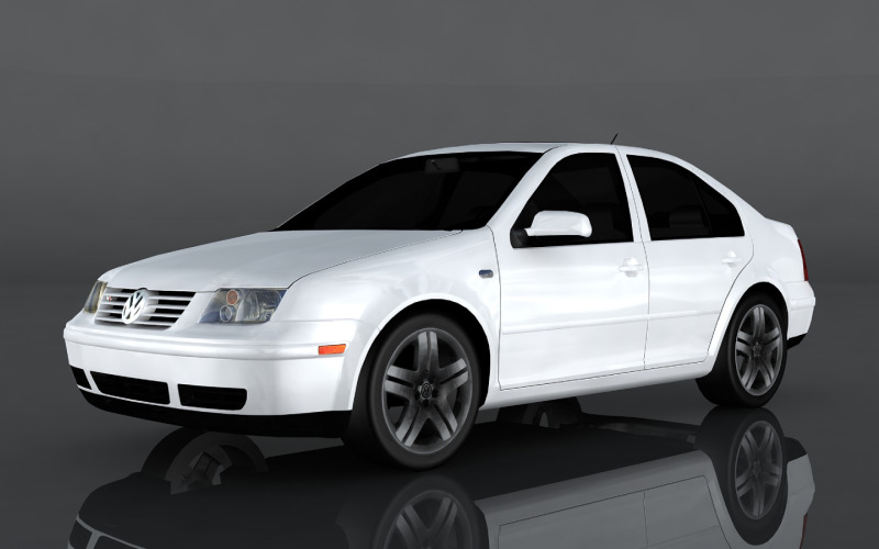 2003 Volkswagen Bora VR6 3d model Model