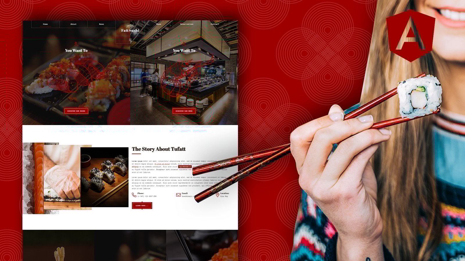 Template #186731 Asian Food Webdesign Template - Logo template Preview