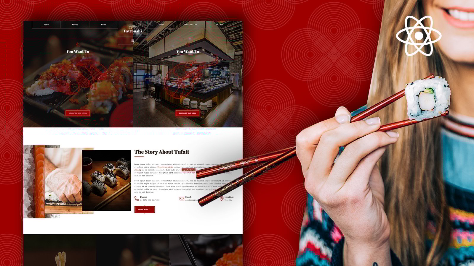 Template #186732 Asian Food Webdesign Template - Logo template Preview