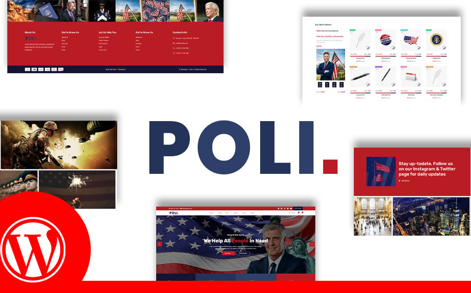 Template #186738 Candidate Democrat Webdesign Template - Logo template Preview