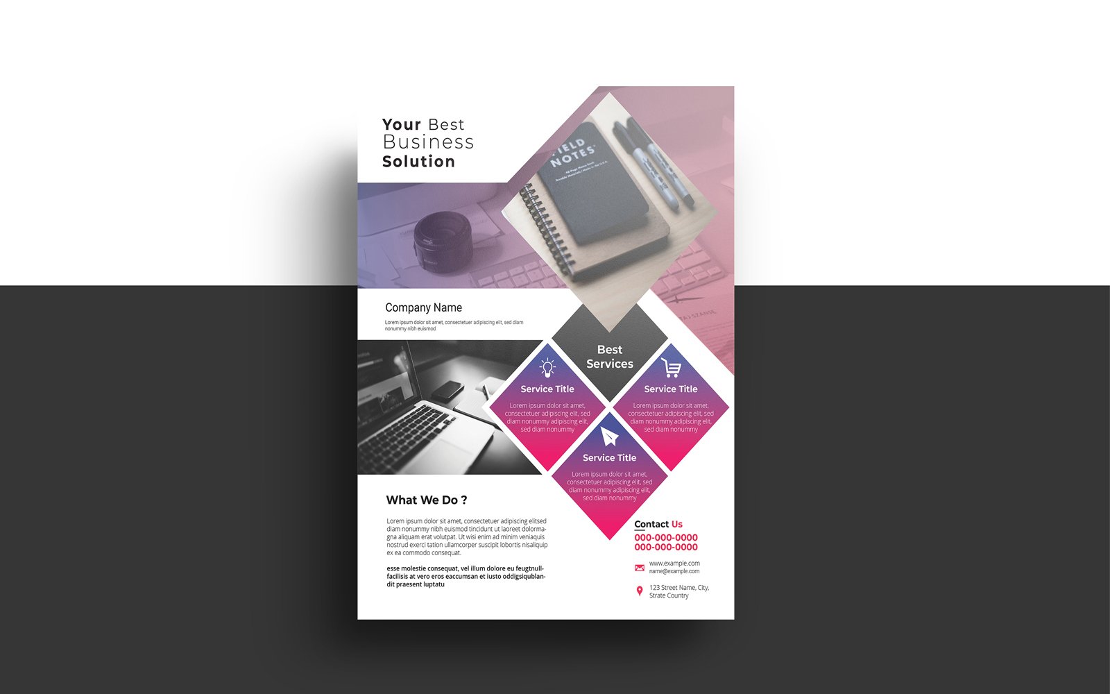 Template #186853 Flyer Business Webdesign Template - Logo template Preview