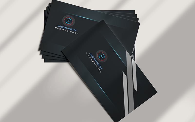 Best Black Business Card so-83 Corporate Identity