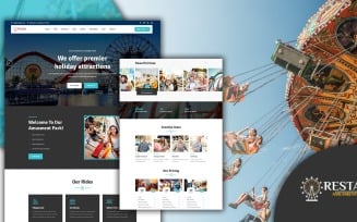 Restar Attractive Theme Park Landing Page HTML5 Template