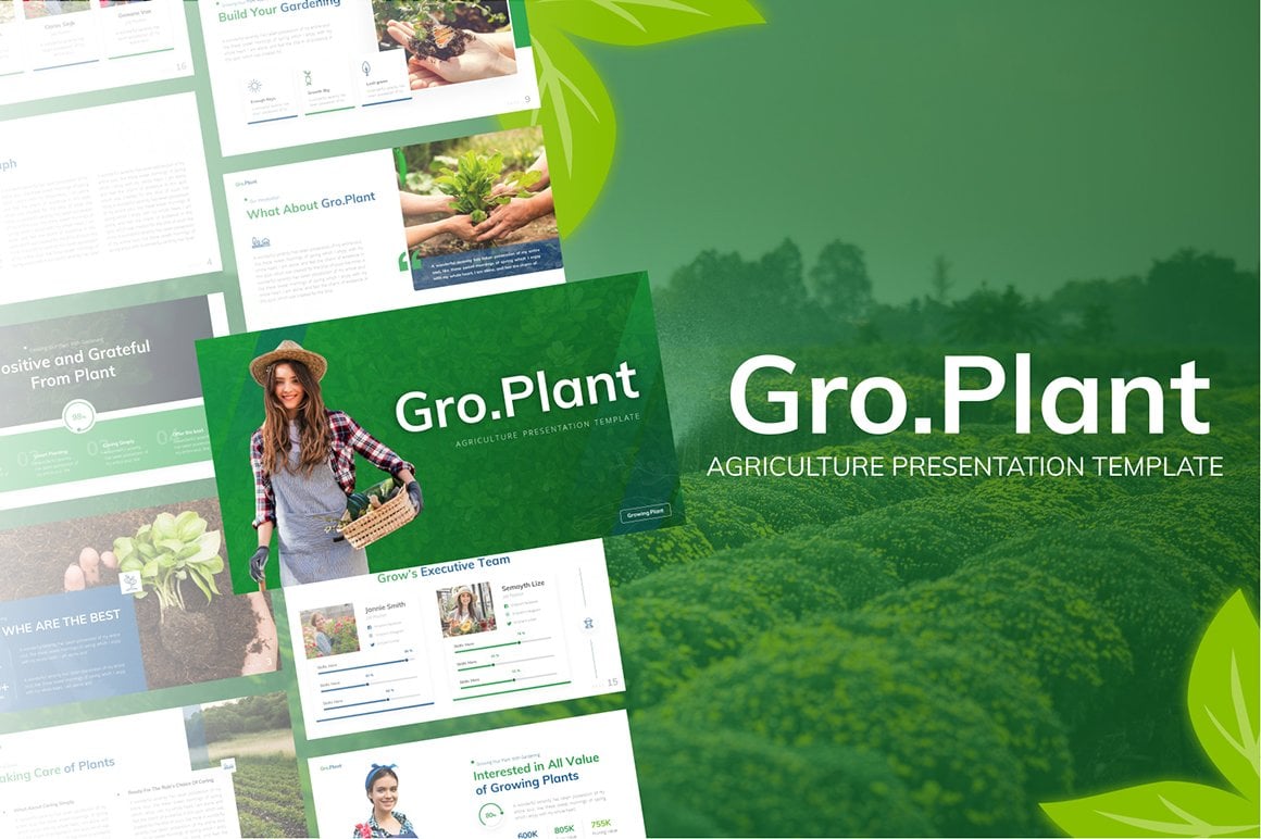 Template #186989 Plant Green Webdesign Template - Logo template Preview