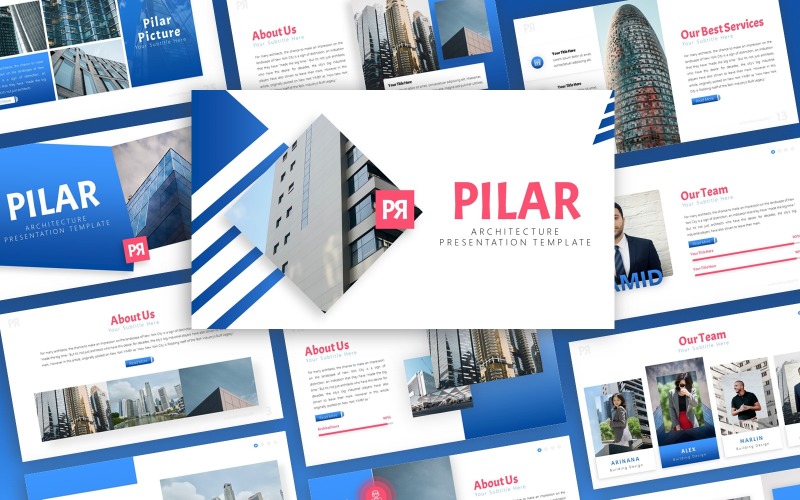 Pilar - Architecture Multipurpose PowerPoint Presentation PowerPoint Template