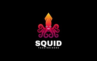 Squid Gradient Colorful Logo Template