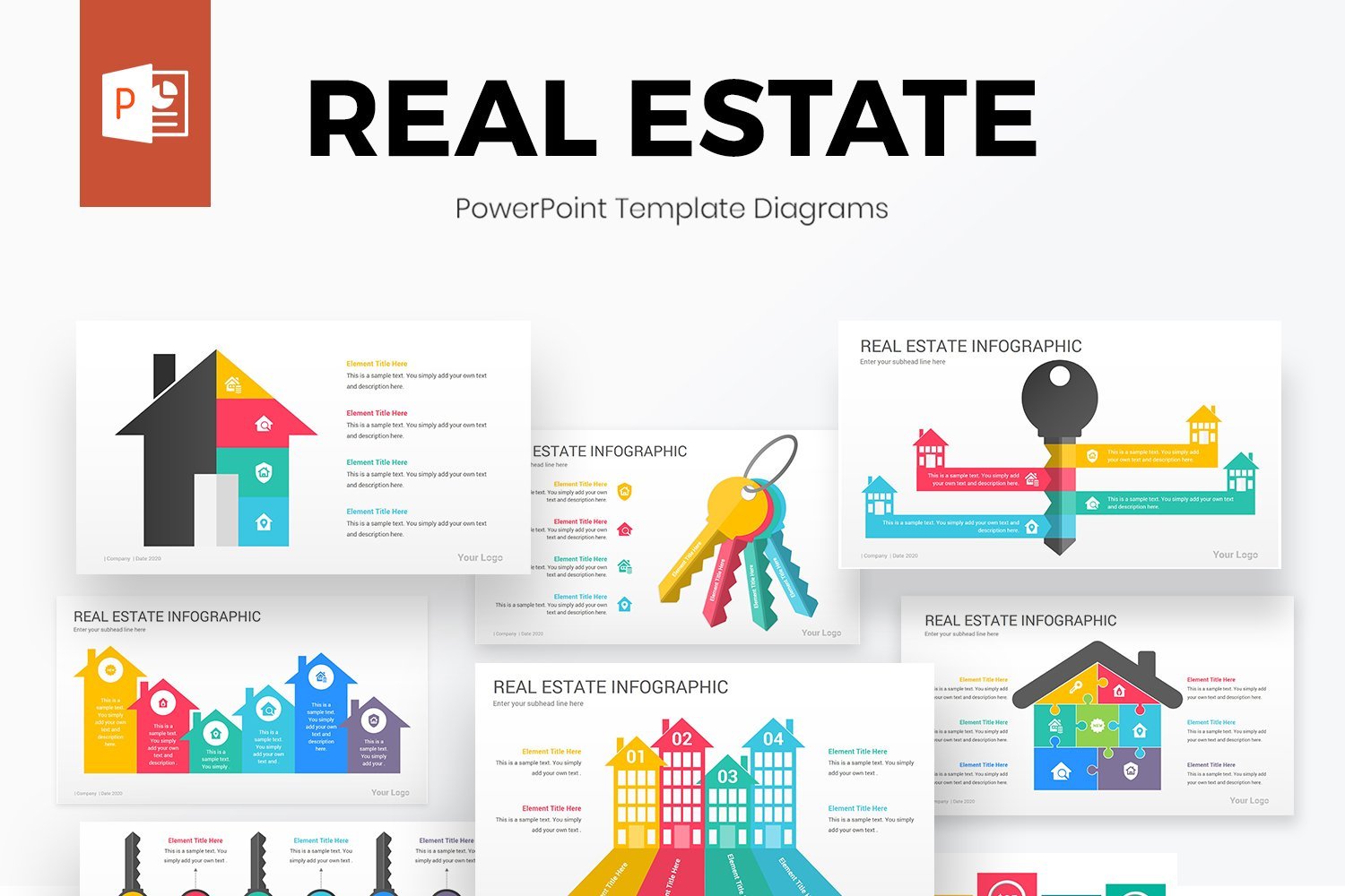 Kit Graphique #187009 Real Estate Divers Modles Web - Logo template Preview