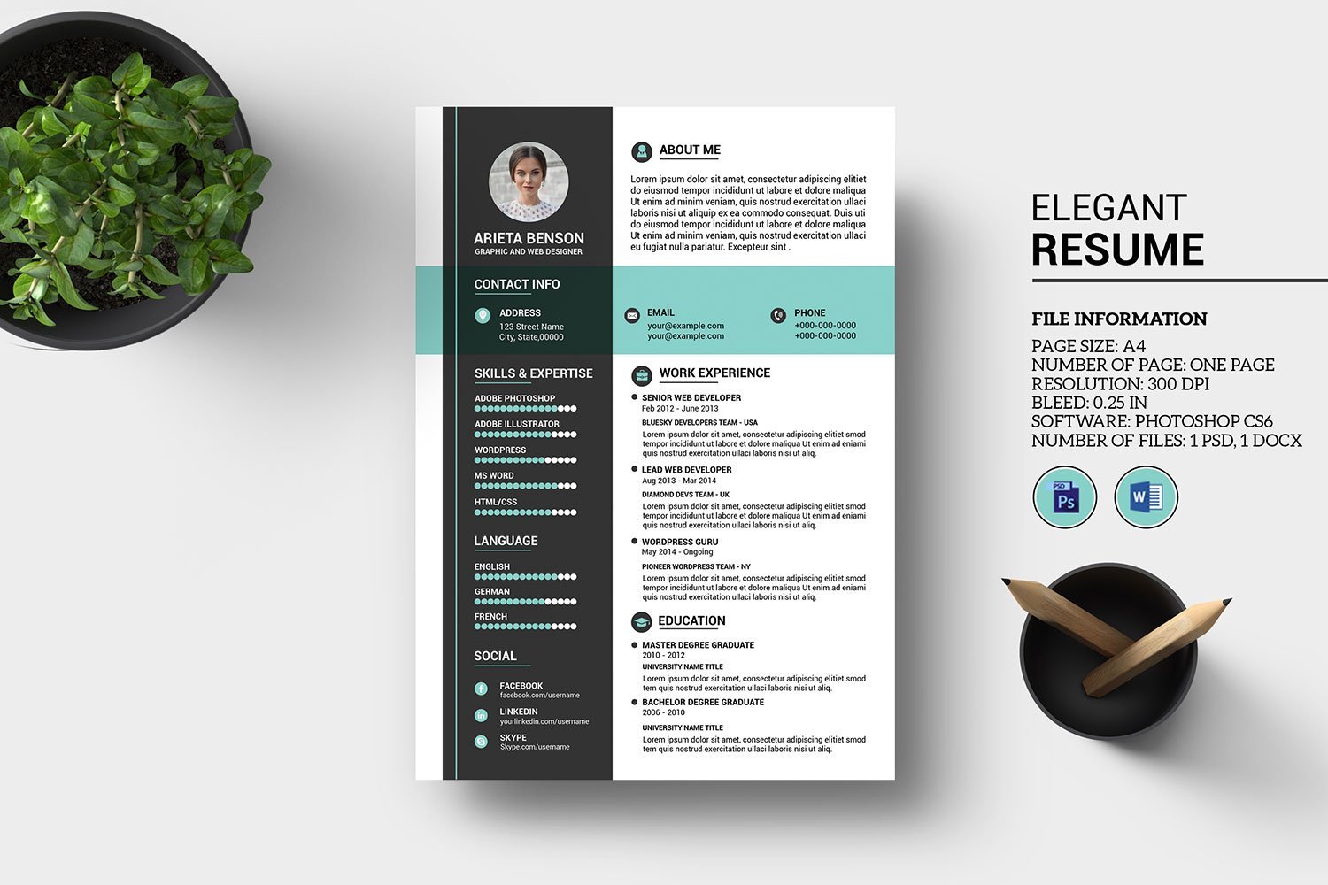 Kit Graphique #187080 Resume Cv Divers Modles Web - Logo template Preview