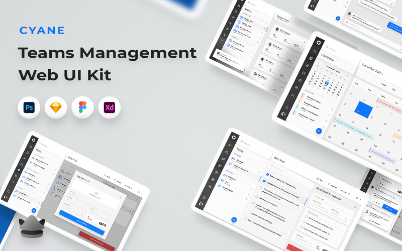 Cyane - Teams Management Web UI Kit UI Element