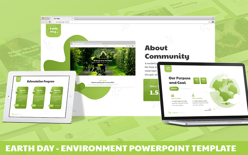 Earth Day - Environment Powerpoint Template PowerPoint Template