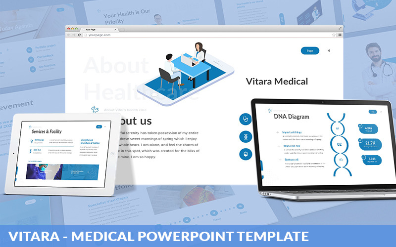 Vitara - Medical Powerpoint Template PowerPoint Template