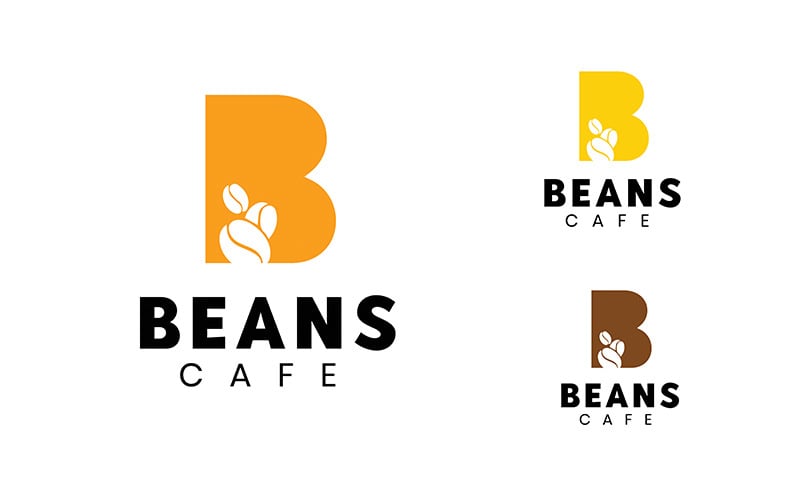 Beans Logo Designs - Coffee Shop Logo Logo Template