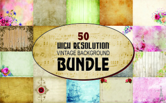 Bundle of 50 Vintage Texture and Background High Resolution