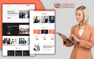 Corate Responsive Corporate Landing Page HTML5 Template
