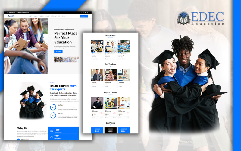 Edec Easy Education Landing Page HTML5 Template Landing Page Template