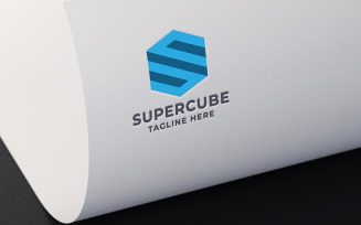 Super Cube Letter S Professional Logo