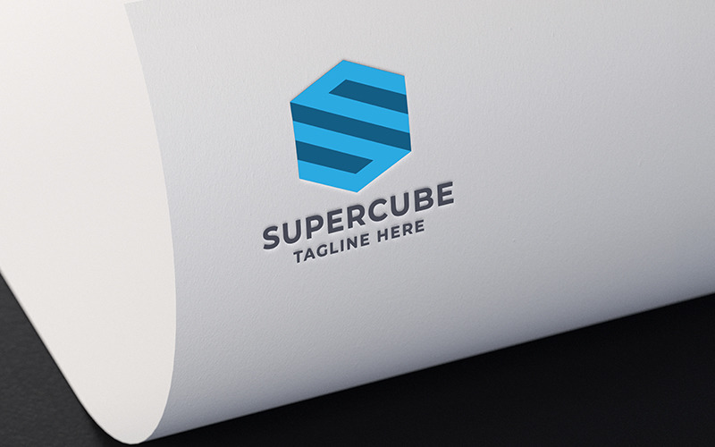 Super Cube Letter S Professional Logo Logo Template