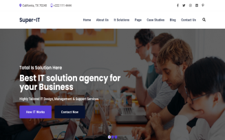 SuperIt - IT Solutions, Software, Technology & Services Company HTML Template