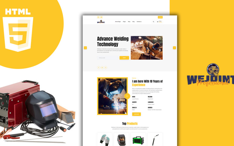 Wejoint Welding And Metal Works Shop HTML Template Website Template