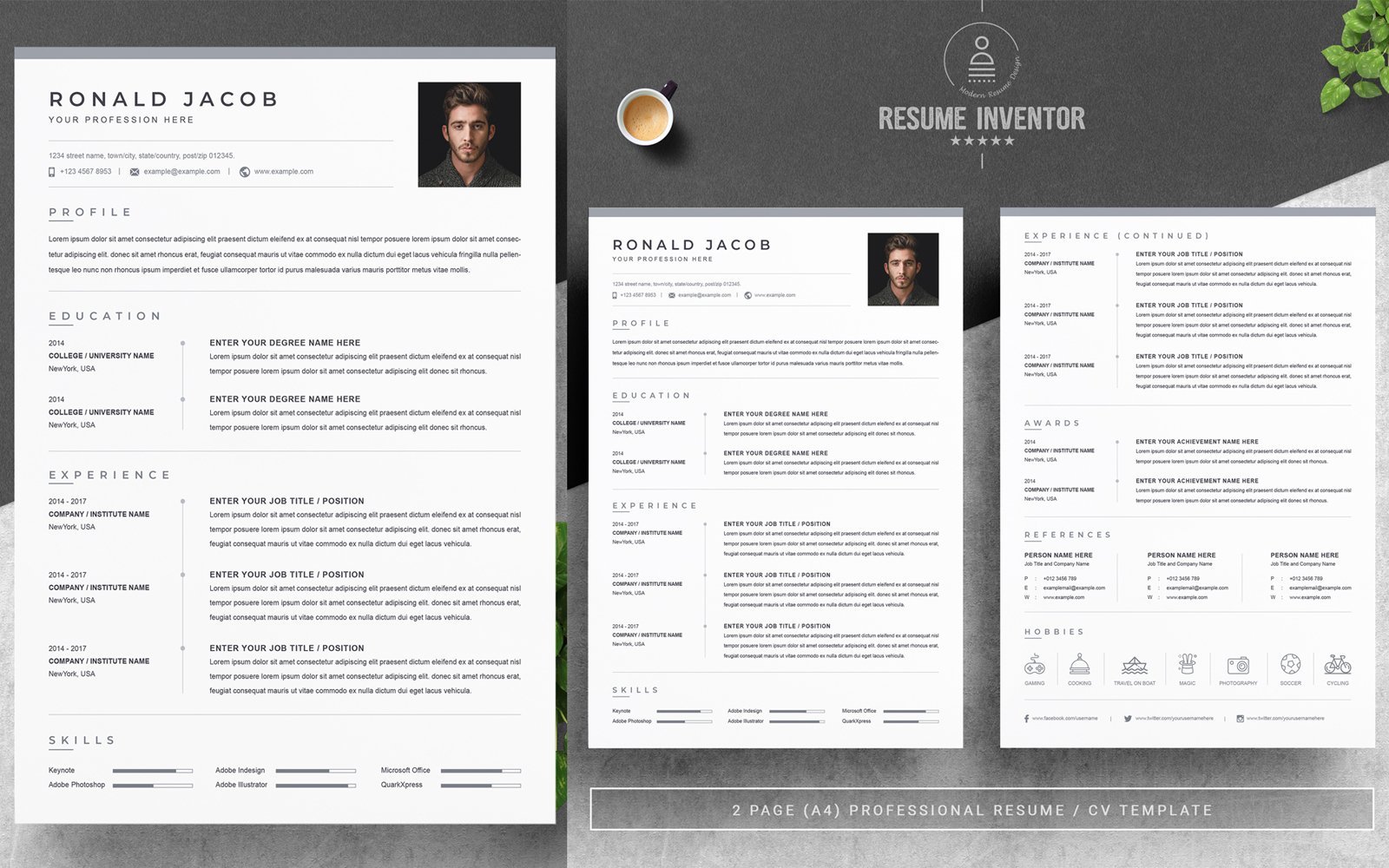 Template #187200 Cv Cover Webdesign Template - Logo template Preview