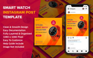 Smart Watch Social Media Post PSD Template