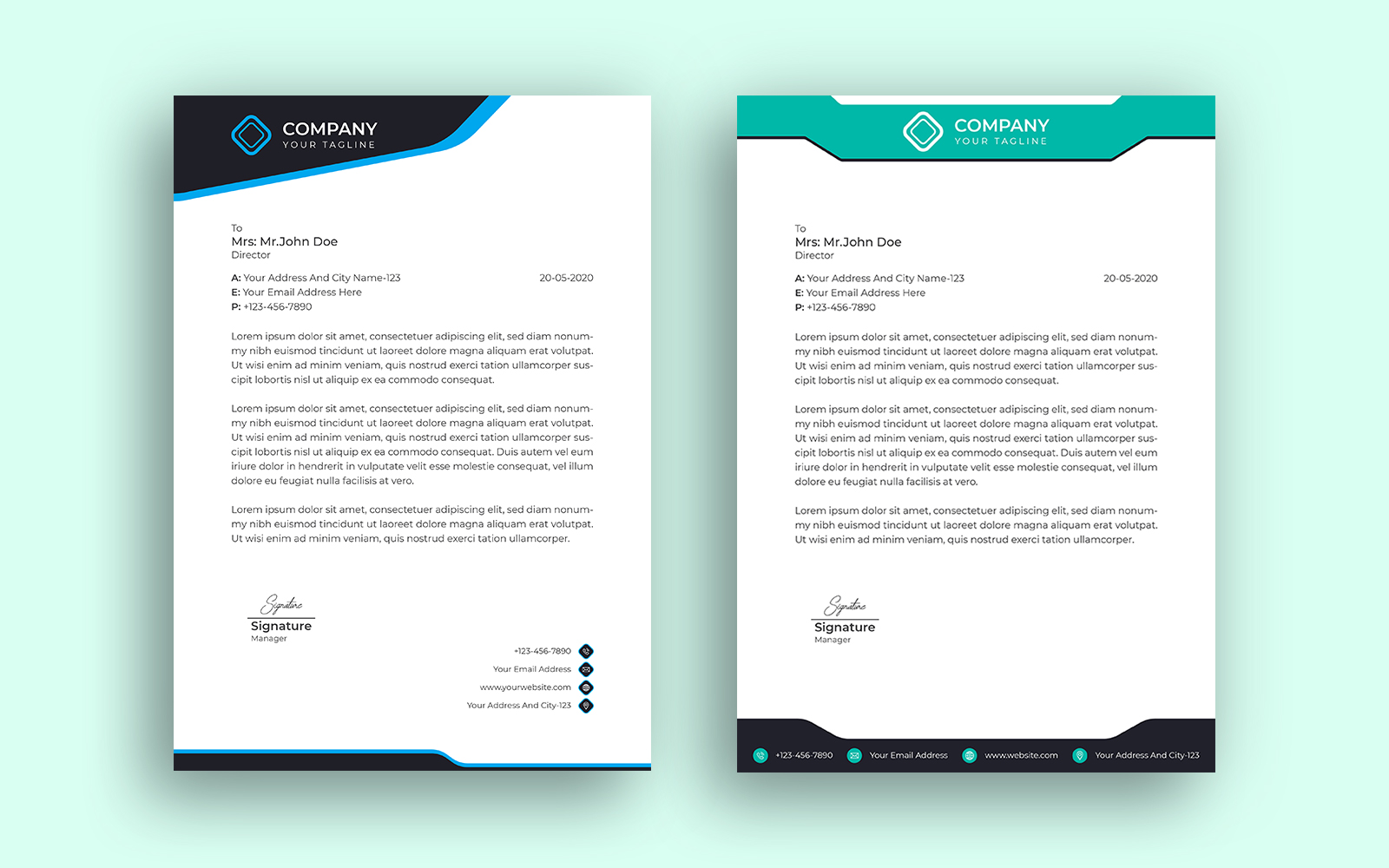 Template #187337 Company Letter Webdesign Template - Logo template Preview