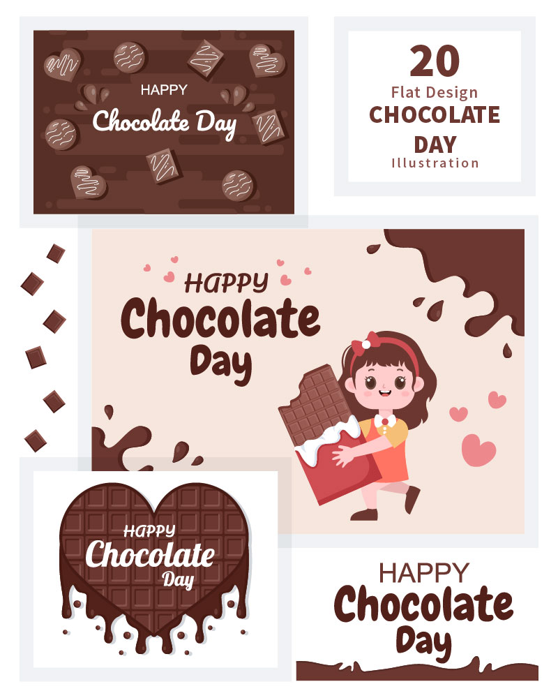 Kit Graphique #187382 Day Chocolat Divers Modles Web - Logo template Preview