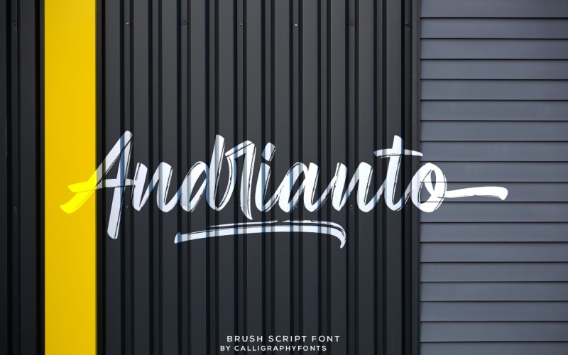Andrianto Handmade Brush Font