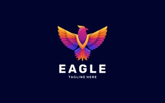 Eagle Bird Gradient Colorful Logo