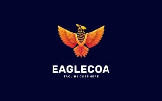 Eagle with Acorn Gradient Logo