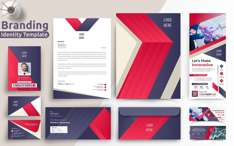 Multipurpose Corporate Branding Identity Stationery Template Corporate Identity
