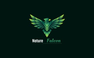 Nature Falcon Gradient Logo