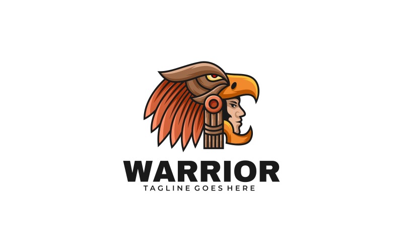 Warrior Eagle Mascot Logo Logo Template