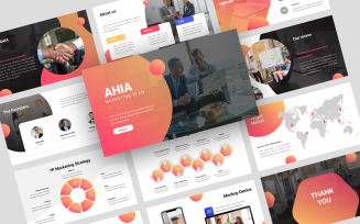 AHIA – Marketing Plan PowerPoint Template