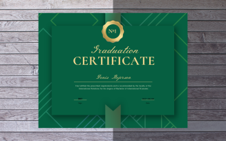 Denis Rojerson - Clean Graduation Certificate Template