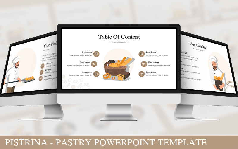 Pistrina - Pastry Powerpoint Template PowerPoint Template